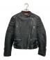 CELINE（セリーヌ）の古着「Biker Leather Riders Jacket/ライダースジャケット」｜ブラック
