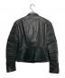 CELINE (セリーヌ) Biker Leather Riders Jacket/ライダースジャケット ブラック サイズ:38：60000円