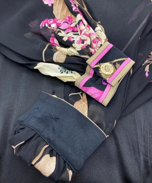 LEONARD（レオナール）LEONARD (レオナール) 切替ブラウス ブラック サイズ:11Rの古着・服飾アイテム