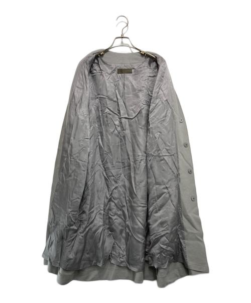 JURGEN LEHL（ヨーガンレール）JURGEN LEHL (ヨーガンレール) ノーカラーウールコート グレー サイズ:mの古着・服飾アイテム