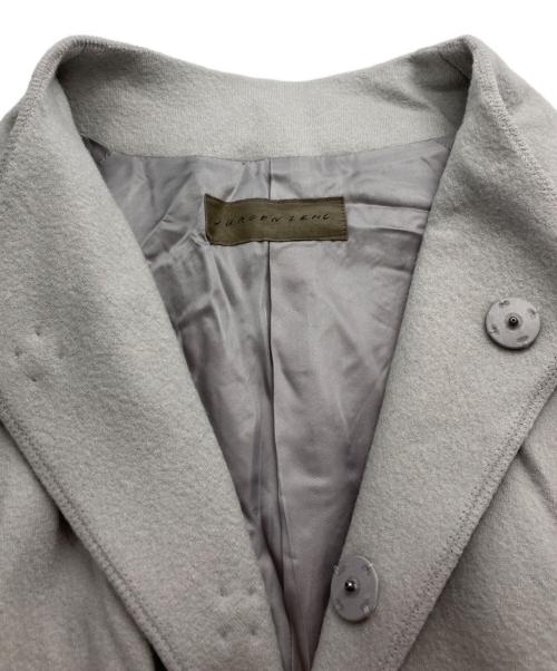 JURGEN LEHL（ヨーガンレール）JURGEN LEHL (ヨーガンレール) ノーカラーウールコート グレー サイズ:mの古着・服飾アイテム