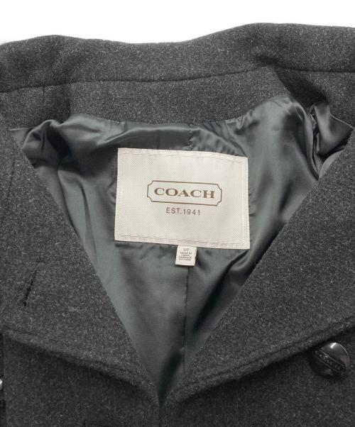 COACH（コーチ）COACH (コーチ) ウールコート グレー サイズ:Sの古着・服飾アイテム