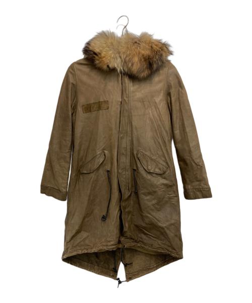 sisii（シシ）sisii (シシ) レザーモッズコート ブラウン サイズ:xxsの古着・服飾アイテム