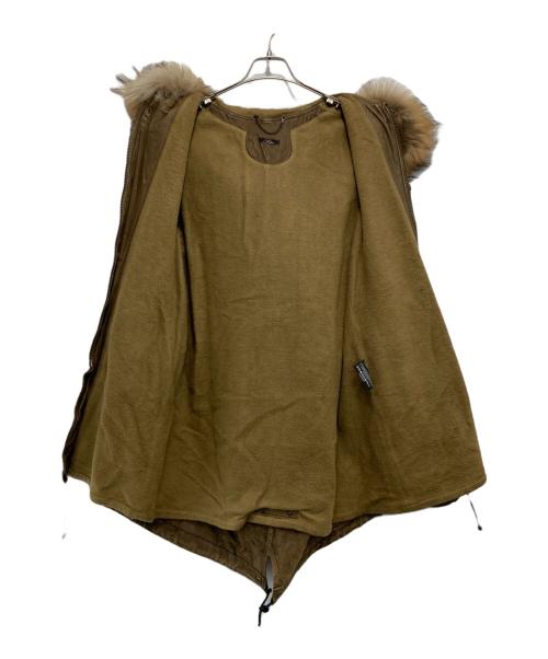 sisii（シシ）sisii (シシ) レザーモッズコート ブラウン サイズ:xxsの古着・服飾アイテム