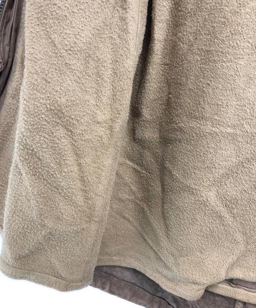 sisii（シシ）sisii (シシ) レザーモッズコート ブラウン サイズ:xxsの古着・服飾アイテム