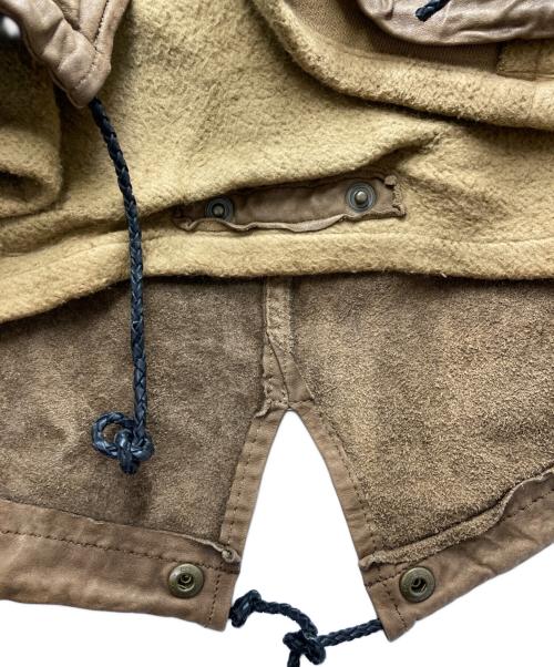 sisii（シシ）sisii (シシ) レザーモッズコート ブラウン サイズ:xxsの古着・服飾アイテム