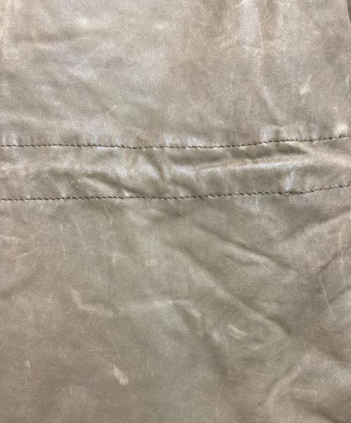 sisii（シシ）sisii (シシ) レザーモッズコート ブラウン サイズ:xxsの古着・服飾アイテム
