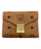 MCMエムシーエム）の古着「Tracy 三つ折りウォレット - ヴィセトス」｜ブラウン