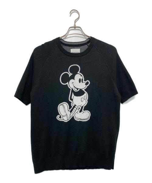 TAKAHIROMIYASHITA TheSoloIst.（タカヒロミヤシタ ザソロイスト）TAKAHIROMIYASHITA TheSoloIst. (タカヒロミヤシタ ザソロイスト) Mickey Mouse s/s sweater ブラック サイズ:46の古着・服飾アイテム