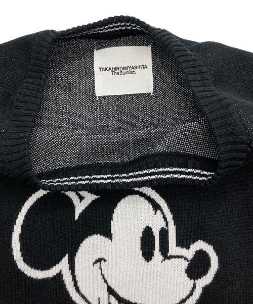 TAKAHIROMIYASHITA TheSoloIst.（タカヒロミヤシタ ザソロイスト）TAKAHIROMIYASHITA TheSoloIst. (タカヒロミヤシタ ザソロイスト) Mickey Mouse s/s sweater ブラック サイズ:46の古着・服飾アイテム