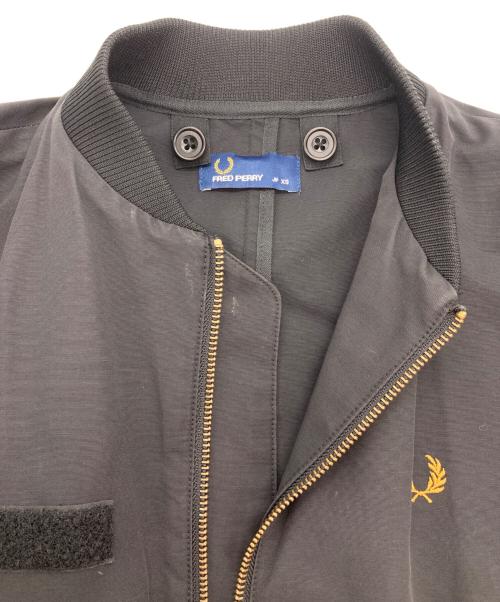 FRED PERRY（フレッドペリー）FRED PERRY (フレッドペリー) Fishtail Bomber Coat ブラック サイズ:XSの古着・服飾アイテム