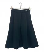 FOXEY NEWYORKフォクシーニューヨーク）の古着「タックフレアスカート/プリーツスカート」｜ブラック