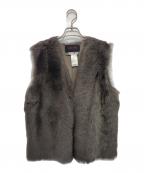 SKIN VALLEYスキンバレー）の古着「ラムレザーベスト」｜ブラウン