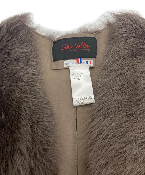 SKIN VALLEY（スキンバレー）skin valley (スキンバレー) ラムレザーベスト ブラウン サイズ:FREEの古着・服飾アイテム
