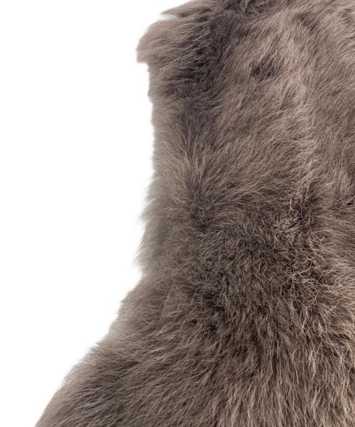 SKIN VALLEY（スキンバレー）skin valley (スキンバレー) ラムレザーベスト ブラウン サイズ:FREEの古着・服飾アイテム