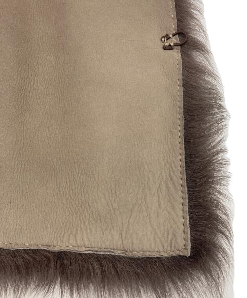 SKIN VALLEY（スキンバレー）skin valley (スキンバレー) ラムレザーベスト ブラウン サイズ:FREEの古着・服飾アイテム