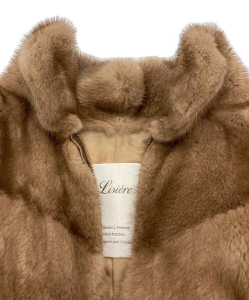 L'appartement（アパルトモン）L'Appartement (アパルトモン) Lisiere Mink ZIP ブルゾン ブラウン サイズ:-の古着・服飾アイテム