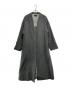 BARNEYS NEWYORK（バーニーズ・ニューヨーク）の古着「ノーカラーウールコート」｜グレー