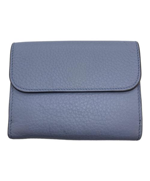 Chloe（クロエ）Chloe (クロエ) ALPHABETスモールトリフォードウォレット スカイブルー サイズ:-の古着・服飾アイテム