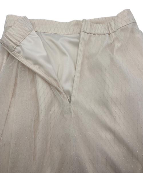 Snidel（スナイデル）Snidel (スナイデル) カーデ×チュールスカートセット ベージュ サイズ:1の古着・服飾アイテム