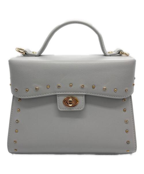 DIANA（ダイアナ）DIANA (ダイアナ) スタッズショルダーバッグ グレー サイズ:-の古着・服飾アイテム