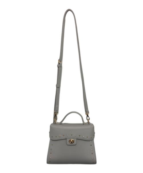 DIANA（ダイアナ）DIANA (ダイアナ) スタッズショルダーバッグ グレー サイズ:-の古着・服飾アイテム