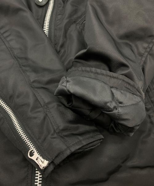 Schott（ショット）shott (ショット) ナイロンライダースジャケット ブラック サイズ:Sの古着・服飾アイテム