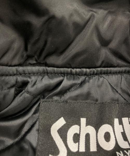 Schott（ショット）shott (ショット) ナイロンライダースジャケット ブラック サイズ:Sの古着・服飾アイテム