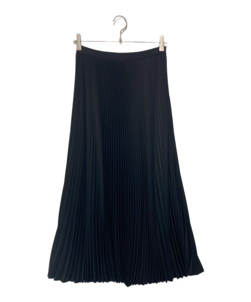 Graphpaper（グラフペーパー）Graphpaper (グラフペーパー) Satin Pleats Skirt ブラック サイズ:00の古着・服飾アイテム