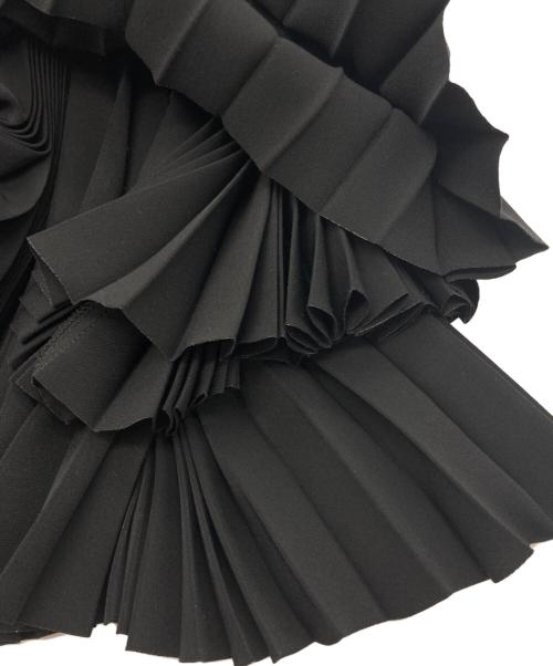 Graphpaper（グラフペーパー）Graphpaper (グラフペーパー) Satin Pleats Skirt ブラック サイズ:00の古着・服飾アイテム