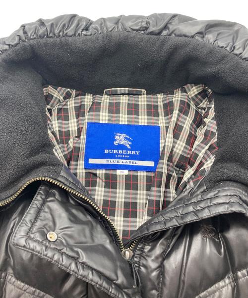 BURBERRY BLUE LABEL（バーバリー ブルー レーベル）BURBERRY BLUE LABEL (バーバリーブルーレーベル) ダウンコート ブラック サイズ:38の古着・服飾アイテム
