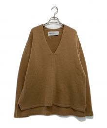 walenode（ウェルノード）の古着「カシミヤVネックニット」｜ベージュ