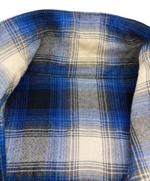 NUMBER (N)INE（ナンバーナイン）NUMBER (N)INE (ナンバーナイン) オンブレチェックシャツ ブルー サイズ:2の古着・服飾アイテム