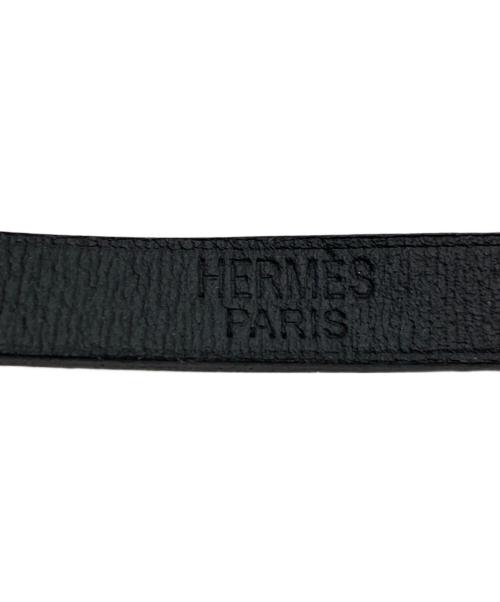 HERMES（エルメス）HERMES (エルメス) アピ レザーブレスレット ブラック サイズ:T3の古着・服飾アイテム