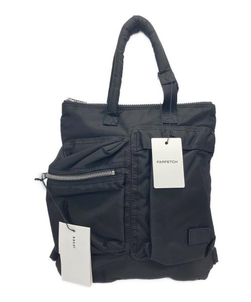 PORTER（ポーター）PORTER (ポーター) sacai (サカイ) Helmet Back Pack Small ブラック 未使用品の古着・服飾アイテム