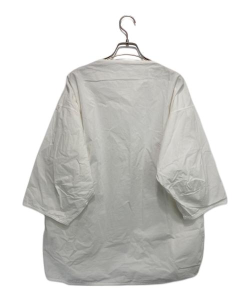 45R（フォーティファイブ・アール）45R (フォーティファイブ・アール) プルオーバーブラウス ホワイトの古着・服飾アイテム