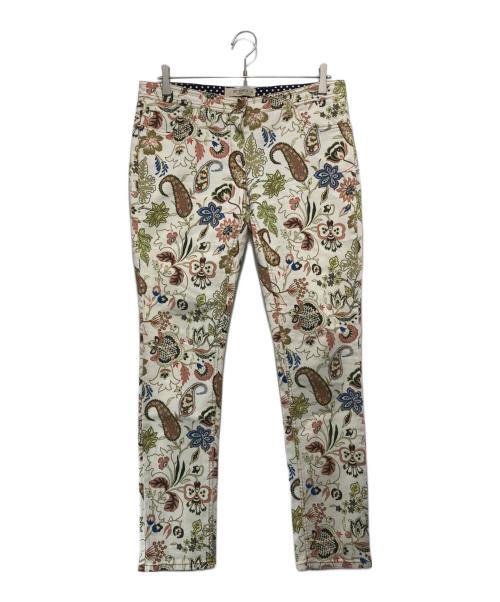ETRO（エトロ）ETRO (エトロ) 花柄パンツ ホワイト サイズ:31の古着・服飾アイテム