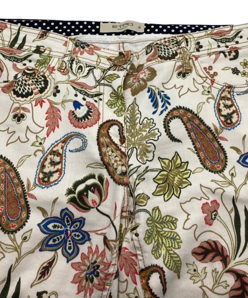 ETRO（エトロ）ETRO (エトロ) 花柄パンツ ホワイト サイズ:31の古着・服飾アイテム