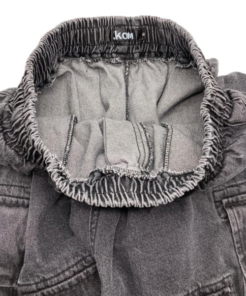 .kom（ドットコム）.kom (ドットコム) A'GEM/9 (エージェムナイン) セパレート カーゴパンツ/ワイドデニム イージーパンツ グレー サイズ:Fの古着・服飾アイテム