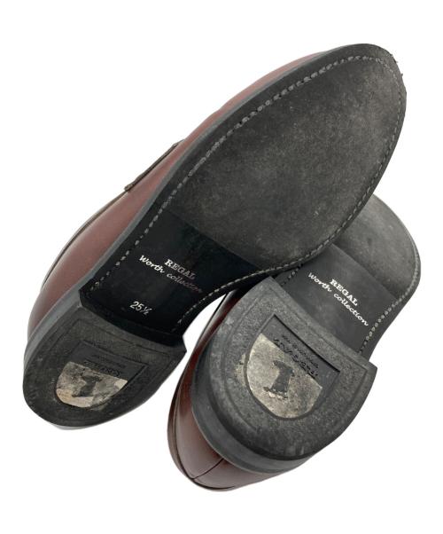 REGAL worth collection（リーガルワースコレクション）REGAL worth collection (リーガルワースコレクション) コインローファー ブラウン サイズ:25½の古着・服飾アイテム