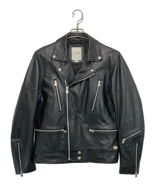 THE CRIMIE（ザ クライミー）THE CRIMIE (ザ クライミー) LAMB LEATHER W RIDERS JACKET ブラック サイズ:Mの古着・服飾アイテム