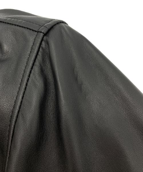 THE CRIMIE（ザ クライミー）THE CRIMIE (ザ クライミー) LAMB LEATHER W RIDERS JACKET ブラック サイズ:Mの古着・服飾アイテム