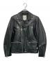 THE CRIMIE（ザ クライミー）の古着「LAMB LEATHER W RIDERS JACKET」｜ブラック