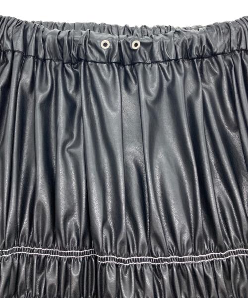 MAISON SPECIAL（メゾンスペシャル）MAISON SPECIAL (メゾンスペシャル) ヴィーガンレザーボリュームスカート ブラック サイズ:FREEの古着・服飾アイテム