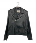 BALLYバリー）の古着「ダブルライダースジャケット」｜ブラック