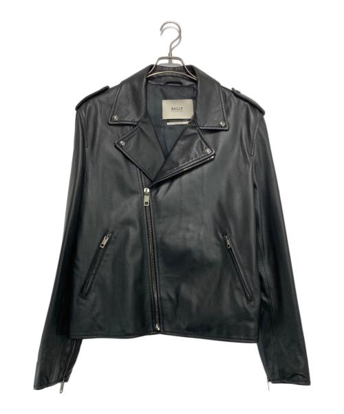BALLY（バリー）BALLY (バリー) ダブルライダースジャケット ブラック サイズ:XLの古着・服飾アイテム