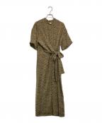 CLANEクラネ）の古着「花柄ワンピース」｜オリーブ