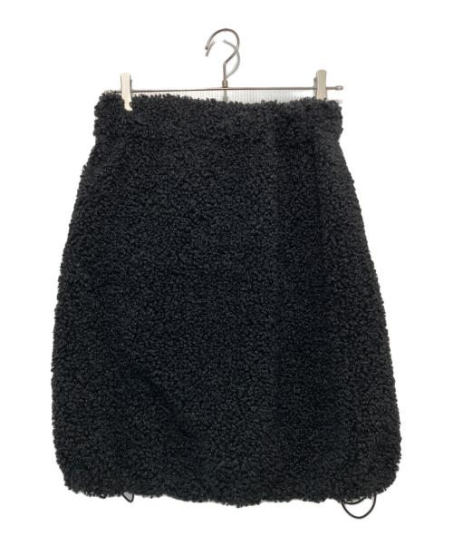 SEVEN TEN by MIHO KAWAHITO（セブン テン バイ ミホ カワヒト）SEVEN TEN by MIHO KAWAHITO (セブン テン バイ ミホ カワヒト) ボアスカート ブラック サイズ:Mの古着・服飾アイテム