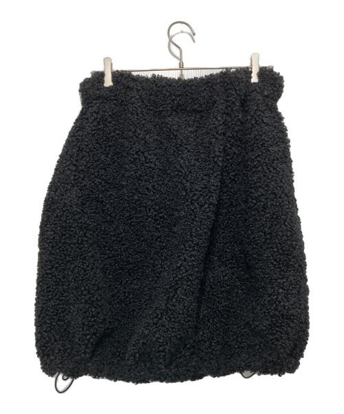 SEVEN TEN by MIHO KAWAHITO（セブン テン バイ ミホ カワヒト）SEVEN TEN by MIHO KAWAHITO (セブン テン バイ ミホ カワヒト) ボアスカート ブラック サイズ:Mの古着・服飾アイテム