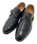 BROOKS BROTHERS×peal&coブルックスブラザーズ×ピールアンドコー）の古着「モンクストラップシューズ」｜ブラック
